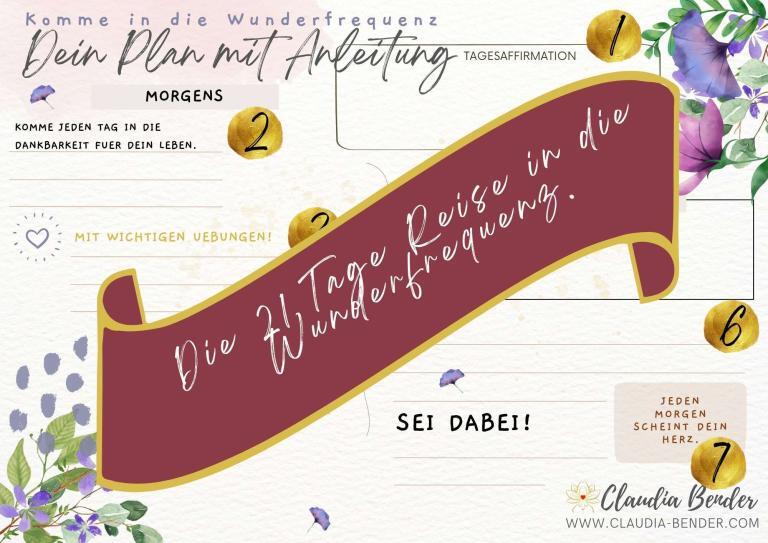 Claudia Bender -Die komme in die Wunderfrequenz Challange